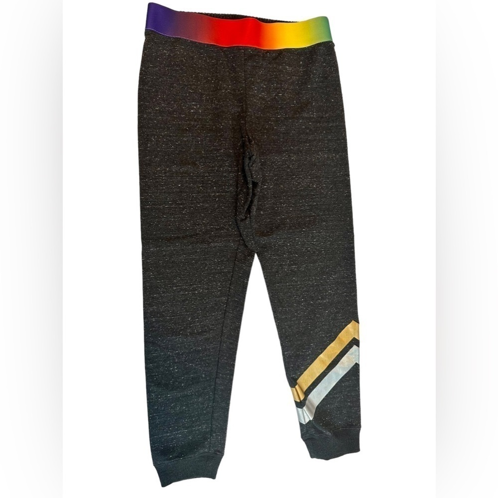 Athletic, Sweat pants , gray, rainbow waistband, size XL, 28 inch waist,26inseam